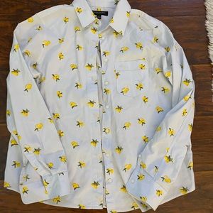 Banana republic button down lemon print